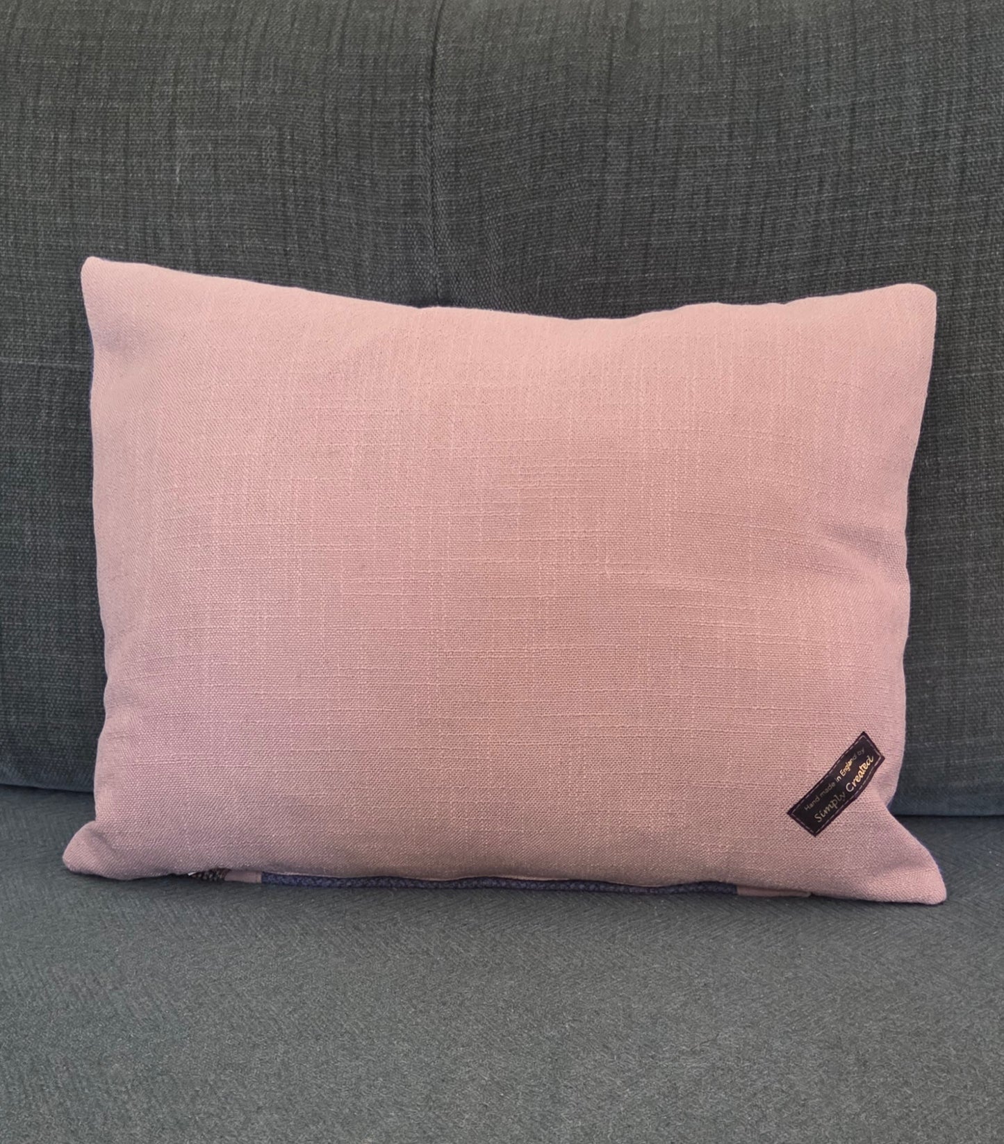 Donkey Bespoke handmade embroidered tweed cushion