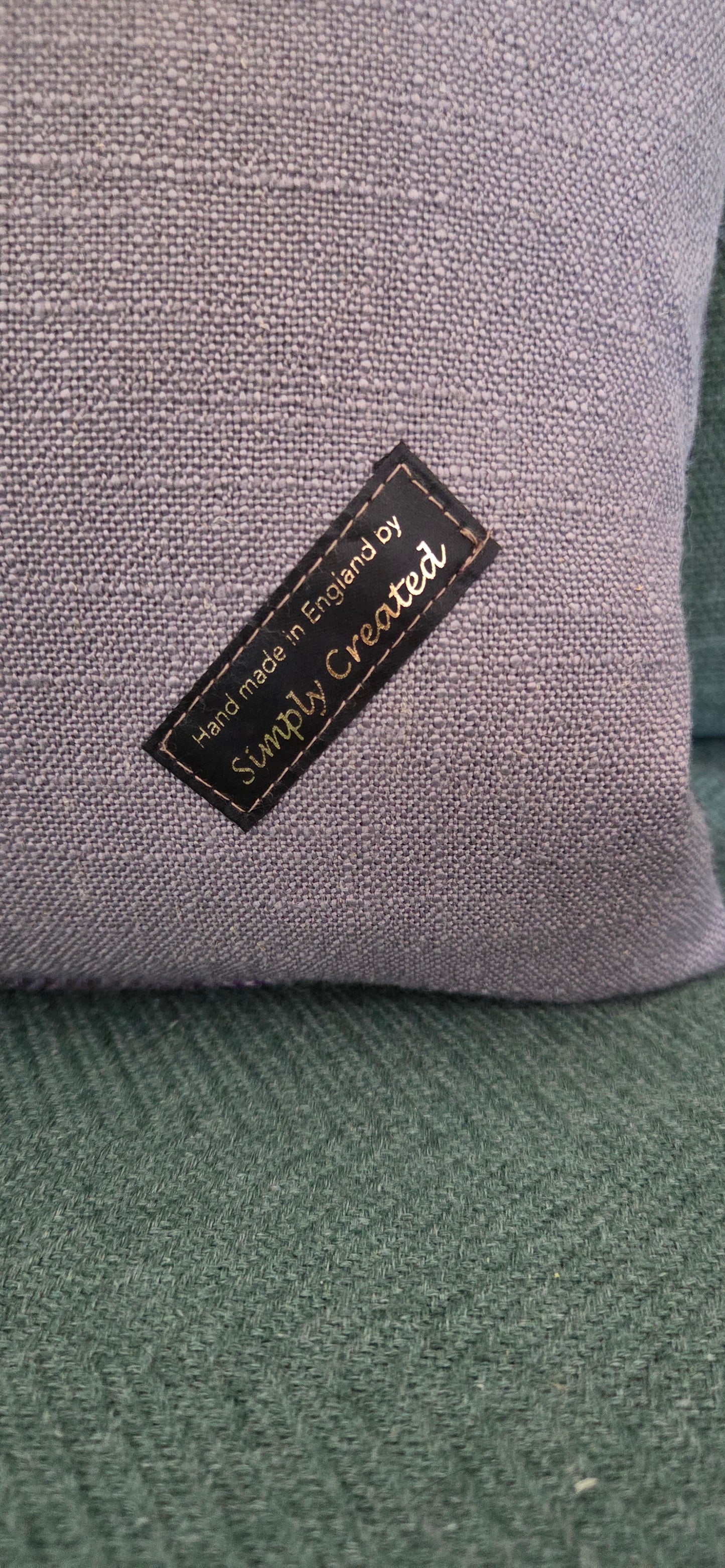 Black Labrador bespoke handmade embroidered tweed cushion