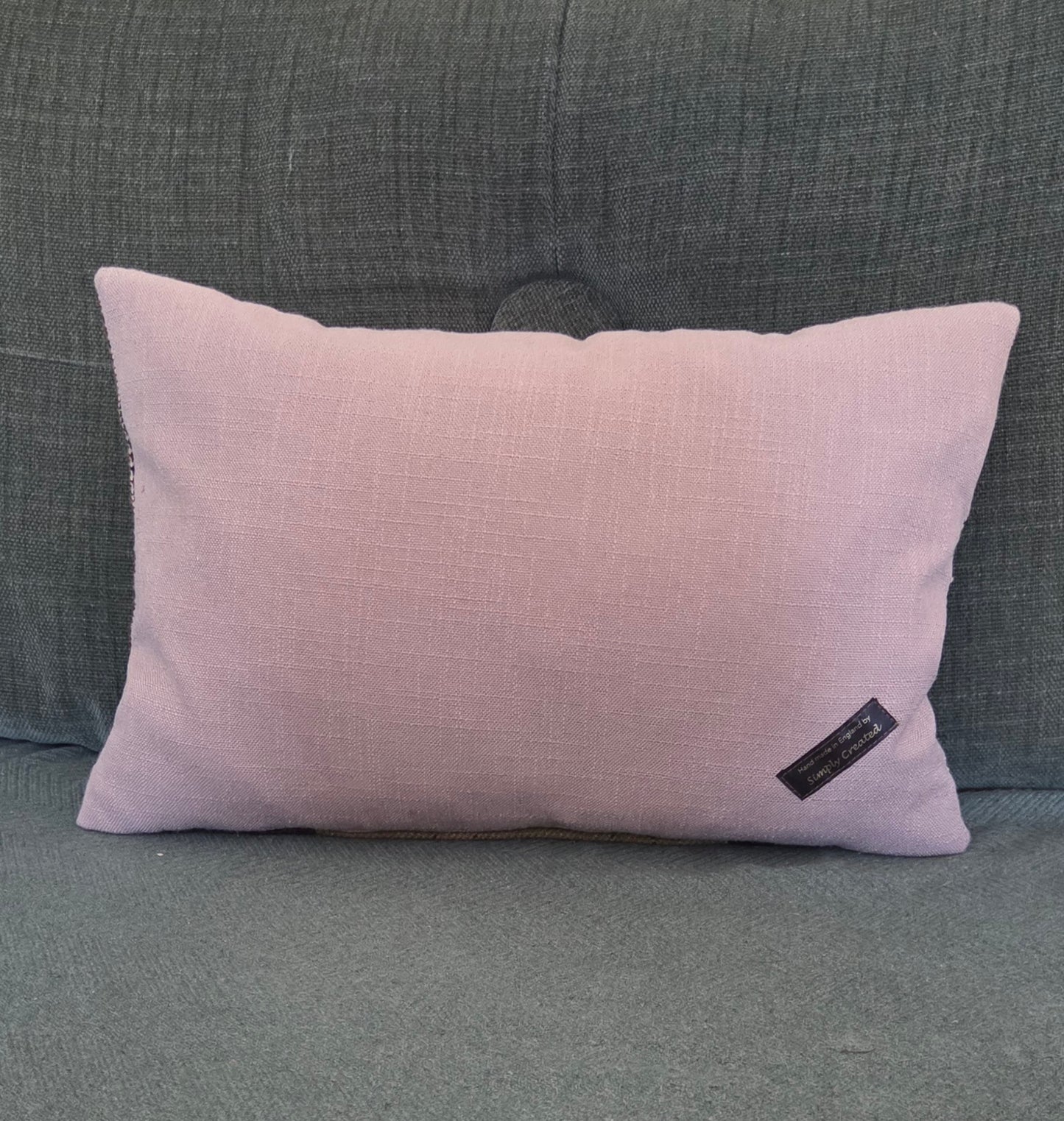Horse bespoke handmade embroidered tweed cushions